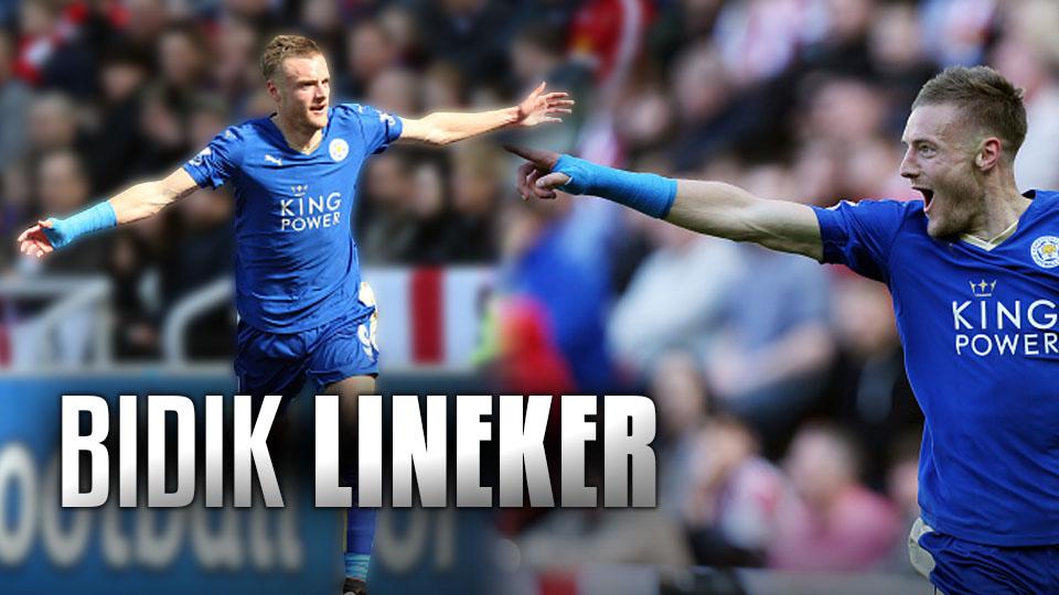 Jamie Vardy berpeluang memecahkan rekor gol Gary Lineker bersama Leicester City. - INDOSPORT